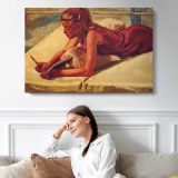 Tess02 by Aaron Coberly - single-panel canvas displayed above a sofa