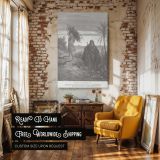 Testing of Abraham's Faith - Near-Sacrifice Scene by Gustave Dore canvas wall art - Image 3