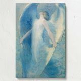 The Angel - Ethereal Celestial Figure in Soft Light By William Baxter Closson canvas wall art - Image 7