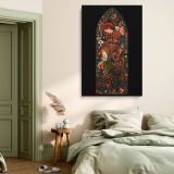 The Annunciation 1857 - Pre-Raphaelite Glass Style Scene By Edward Burne-Jones canvas wall art - Image 3