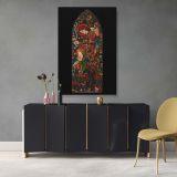 The Annunciation 1857 - Pre-Raphaelite Glass Style Scene By Edward Burne-Jones canvas wall art - Image 4