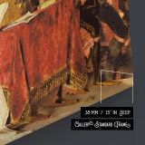 The Art Lesson by Adriano Cecchi - canvas surface and wrapped edge detail