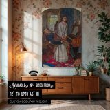 The Awakening Conscience - Pre-Raphaelite Moral Scene by Holman Hunt canvas wall art