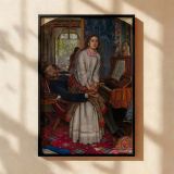 The Awakening Conscience - Pre-Raphaelite Moral Scene by Holman Hunt canvas wall art - Image 2