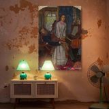 The Awakening Conscience - Pre-Raphaelite Moral Scene by Holman Hunt canvas wall art - Image 6