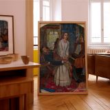 The Awakening Conscience - Pre-Raphaelite Moral Scene by Holman Hunt canvas wall art - Image 8