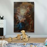 The Baptism of Christ - Divine Light and Angels Scene By Antoine Coypel canvas wall art - Image 2