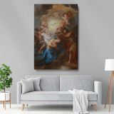 The Baptism of Christ - Divine Light and Angels Scene By Antoine Coypel canvas wall art - Image 5