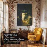 The Bathers by Gustave Courbet - Nude and Draped Women in Forest Landscape canvas wall art - Image 3