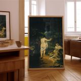 The Bathers by Gustave Courbet - Nude and Draped Women in Forest Landscape canvas wall art - Image 7
