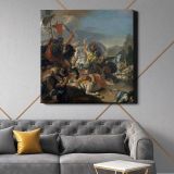 The Battle of Vercellae by Giovanni Battista Tiepolo — room mockup view 21