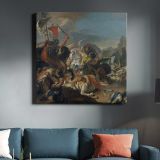 The Battle of Vercellae by Giovanni Battista Tiepolo — room mockup view 3