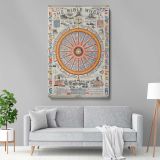 The Bible Wheel - Nautical Christian Teaching Wheel for Sailors By W.C. Mills (1881) canvas wall art - Image 5