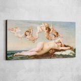 The Birth of Venus by Alexandre Cabanel — single-panel canvas shown on a pale studio wall