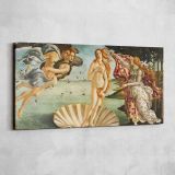 The Birth of Venus by Sandro Botticelli — single-panel canvas shown on a pale studio wall