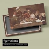 The Calling of Saint Matthew by Caravaggio - canvas rear frame and hanging hardware