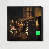 The Calling of Saint Matthew by Caravaggio — room mockup view 1