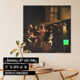 The Calling of Saint Matthew by Caravaggio — room mockup view 6