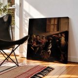 The Calling of Saint Matthew by Caravaggio — room mockup view 2