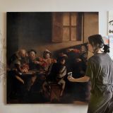 The Calling of Saint Matthew by Caravaggio — room mockup view 3