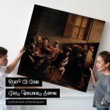 The Calling of Saint Matthew by Caravaggio — room mockup view 4