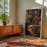 The Conversion of Saint Paul - Caravaggio Baroque Scene with Divine Light and Horse canvas wall art - Image 6
