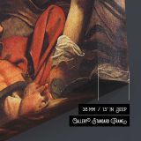 The Conversion on the Way to Damascus (detail) by Caravaggio - canvas surface and wrapped edge detail