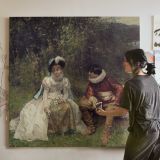 The Courtship by A. Moreau — room mockup view 3