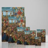 The Crucifixion and Last Judgement - Medieval Biblical Scene By Jan van Eyck canvas wall art - Image 4