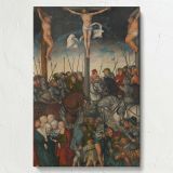 The Crucifixion - Christ with Thieves and Soldiers Scene By Lucas Cranach the Elder canvas wall art - Image 7