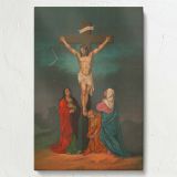 The Crucifixion - Jesus on Cross with Mourning Mary Scene canvas wall art - Image 7