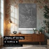 The Crucifixion with Two Criminals - Golgotha Scene by Gustave Dore canvas wall art