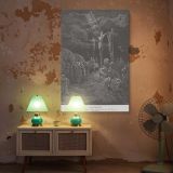 The Crucifixion with Two Criminals - Golgotha Scene by Gustave Dore canvas wall art - Image 5