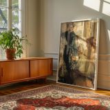 The Crystal Gazers by Henry Tonks - Crystal Ball and Rich Velvet Drapes canvas wall art - Image 6