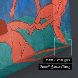 The Dance by Henri Matisse - canvas surface and wrapped edge detail