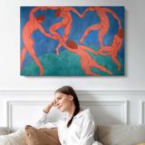 The Dance by Henri Matisse - single-panel canvas displayed above a sofa