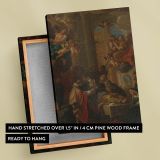 The Death of a Saint - Baroque Religious Interior with Angels canvas wall art - Image 6