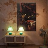 The Death of the Virgin - Caravaggio Religious Scene with Apostles and Sacred Light canvas wall art - Image 5