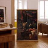The Death of the Virgin - Caravaggio Religious Scene with Apostles and Sacred Light canvas wall art - Image 7