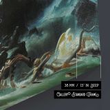 The Deluge by Francis Danby - canvas surface and wrapped edge detail