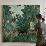 The Equatorial Jungle (1909) by Henri Rousseau — room mockup view 3