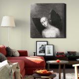 The Fallen Angel Spreads His Black Wings (1886) by Odilon Redon — room mockup view 22