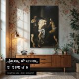 The Flagellation of Christ - Baroque Drama Scene by Caravaggio canvas wall art