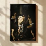 The Flagellation of Christ - Baroque Drama Scene by Caravaggio canvas wall art - Image 2