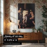 The Flagellation of Christ - Light and Shadow Drama by Caravaggio canvas wall art
