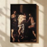 The Flagellation of Christ - Light and Shadow Drama by Caravaggio canvas wall art - Image 2