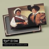 The Fortune Teller by Caravaggio - canvas rear frame and hanging hardware