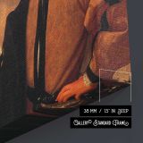The Fortune Teller by Caravaggio - canvas surface and wrapped edge detail