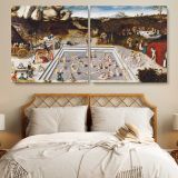 The Fountain of Youth by Lucas Cranach — single-panel canvas in a bedroom