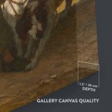 The Gamekeeper - Rustic Countryside Scene by Constant Troyon c.1850 canvas wall art - Image 6